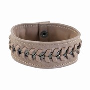 Camel læderarmbånd