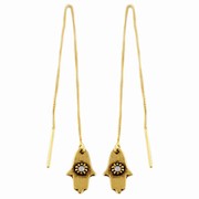 Lange øreringe - med hånd