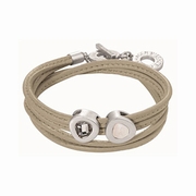 Lys læder armbånd - Sence Copenhagen