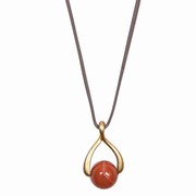 Halskæde med jade kugle